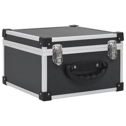 CD-kasse til 40 CD'er aluminium ABS sort