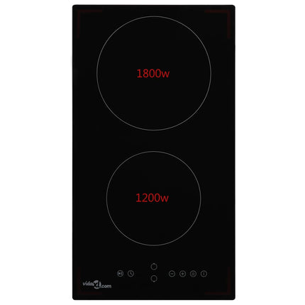 keramisk kogeplade med 2 brændere Touch Control 3000 W