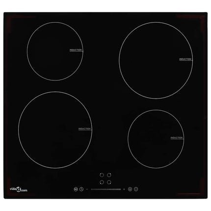 induktionskogeplade med 4 brændere Touch Control glas 7000 W