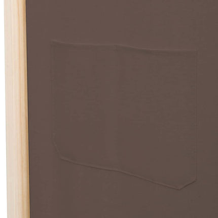 4-panels rumdeler 160 x 170 x 4 cm stof brun