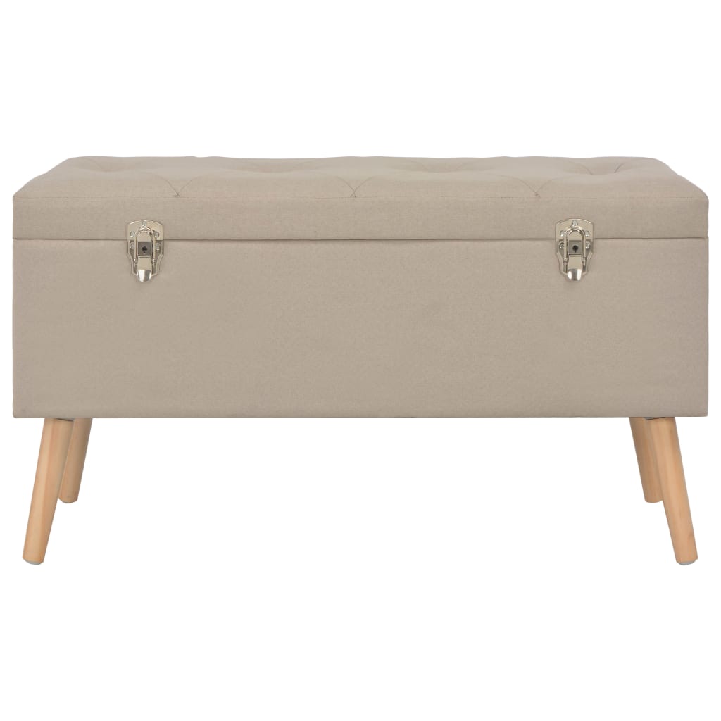 opbevaringstaburetter 3 stk. stof beige