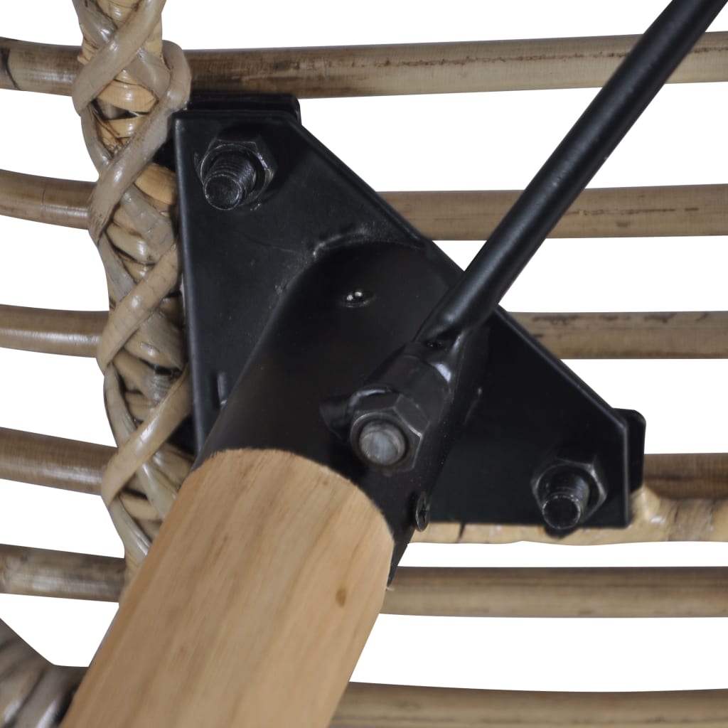 spisebordsstole 6 stk. naturligt rattan brun