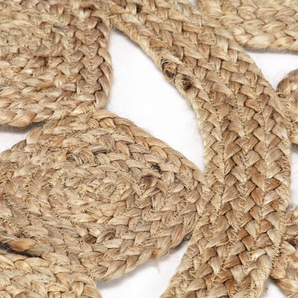 håndlavet tæppe flettet jute 90 cm