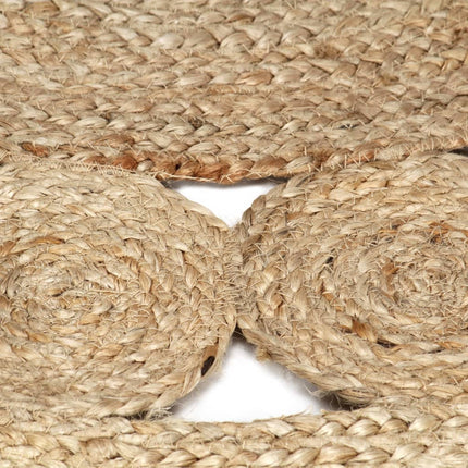 håndlavet gulvtæppe 150 cm flettet jute
