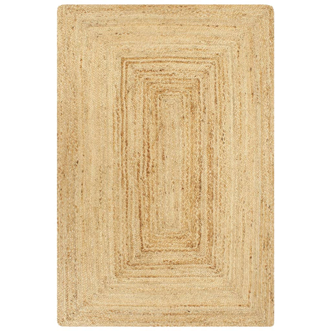 håndlavet tæppe jute 80 x 160 cm naturfarvet