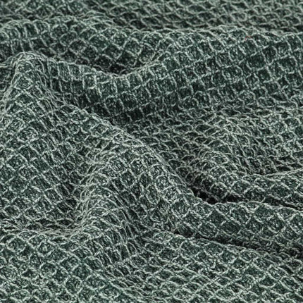 plaid 160 x 210 cm bomuld mørkegrøn