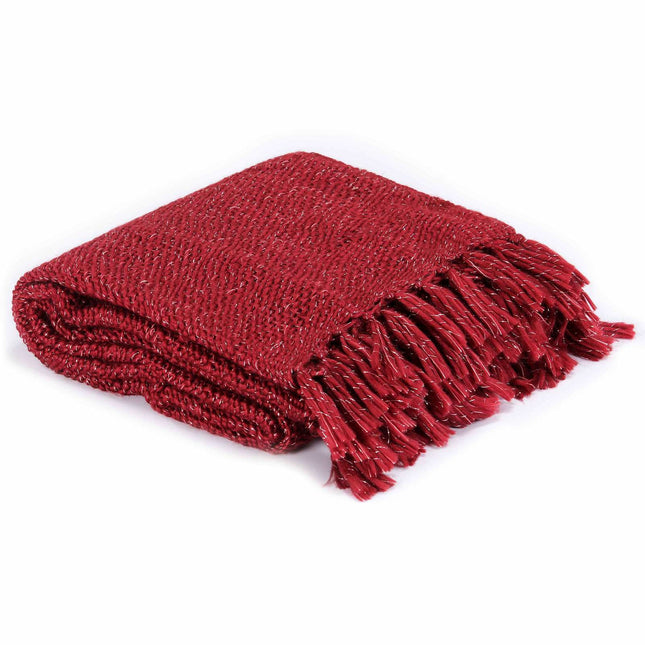 Kastetæppe Bordeaux 220 x 250 cm Polyester