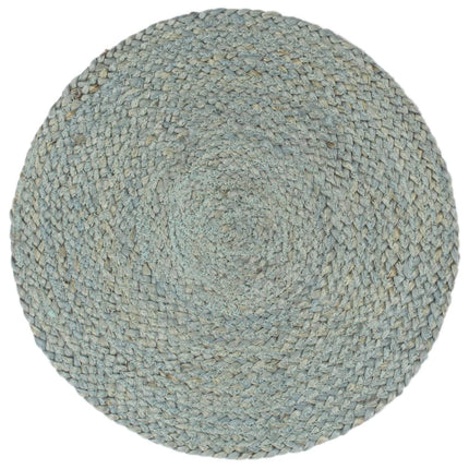 dækkeservietter 4 stk. rund 38 cm jute olivengrøn