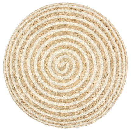 håndlavet puf 45 x 30 jute