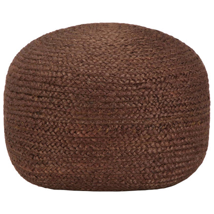 håndlavet puf 40 x 45 jute brun