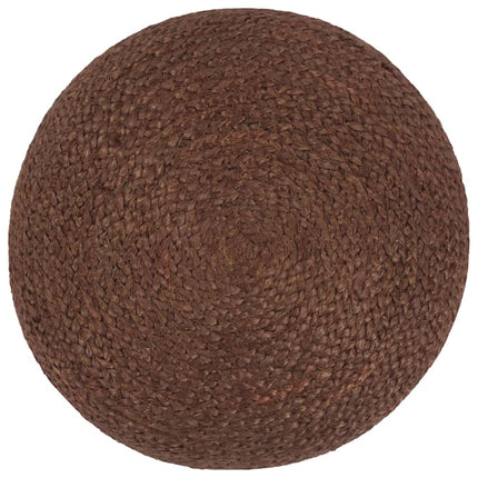 håndlavet puf 40 x 45 jute brun