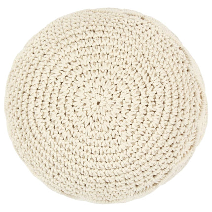 håndlavet macramépuf 45x30 cm bomuld