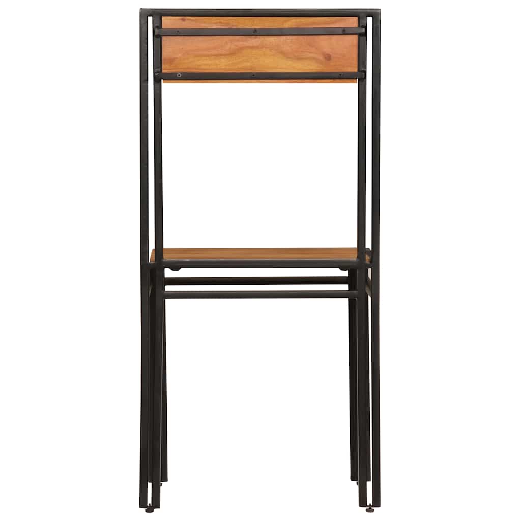 spisebordsstole 4 stk. massivt akacietræ