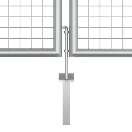 havelåge galvaniseret stål 400x125 cm sølv
