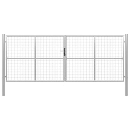 havelåge galvaniseret stål 400x150 cm sølv