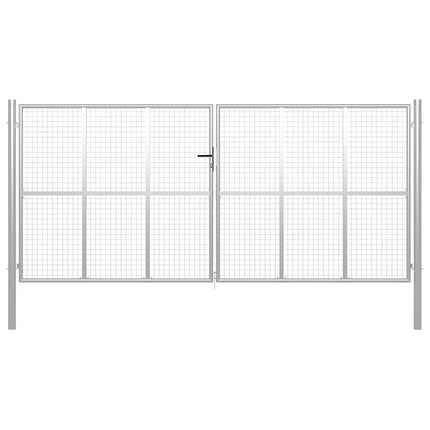 havelåge galvaniseret stål 400x175 cm sølv