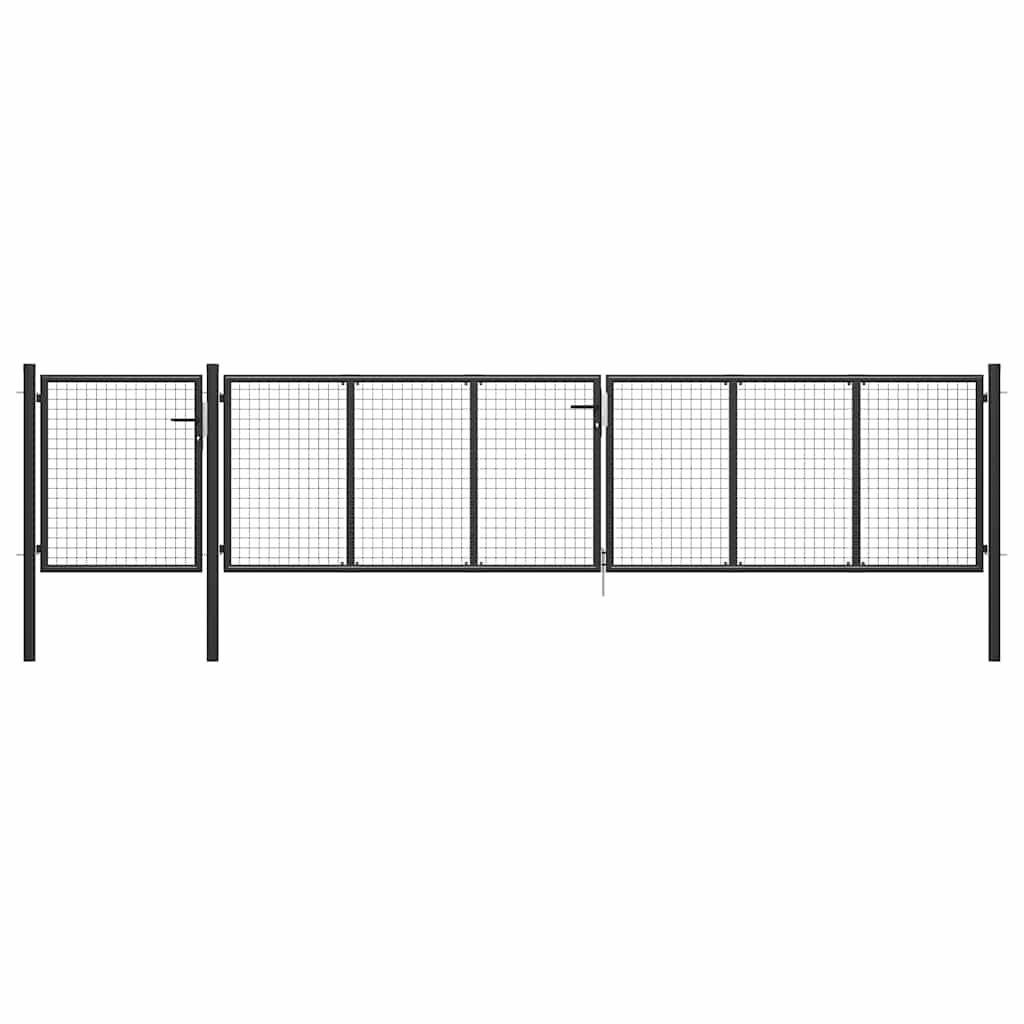 havelåge 500 x 100 cm stål antracitgrå