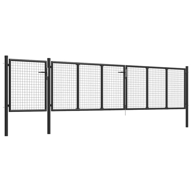 havelåge 500 x 100 cm stål antracitgrå