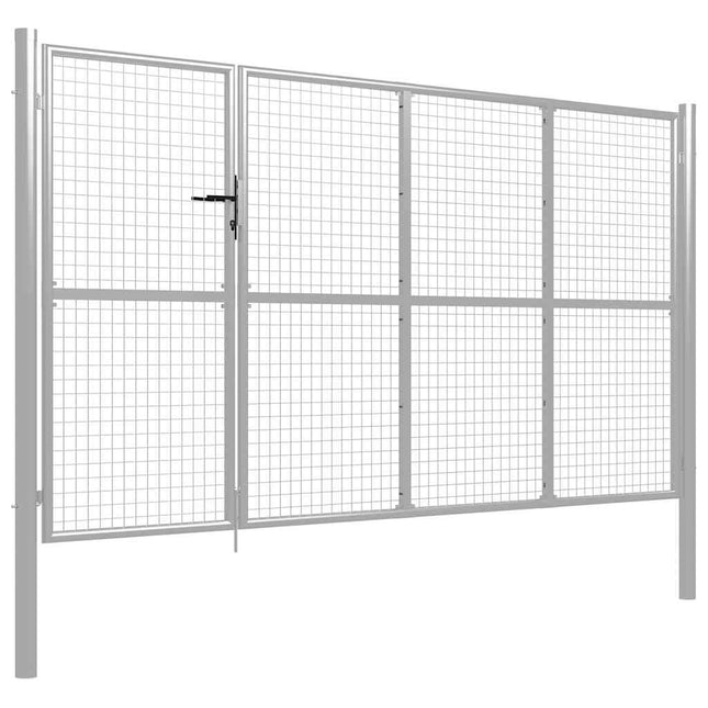 havelåge stål 350x200 cm sølv