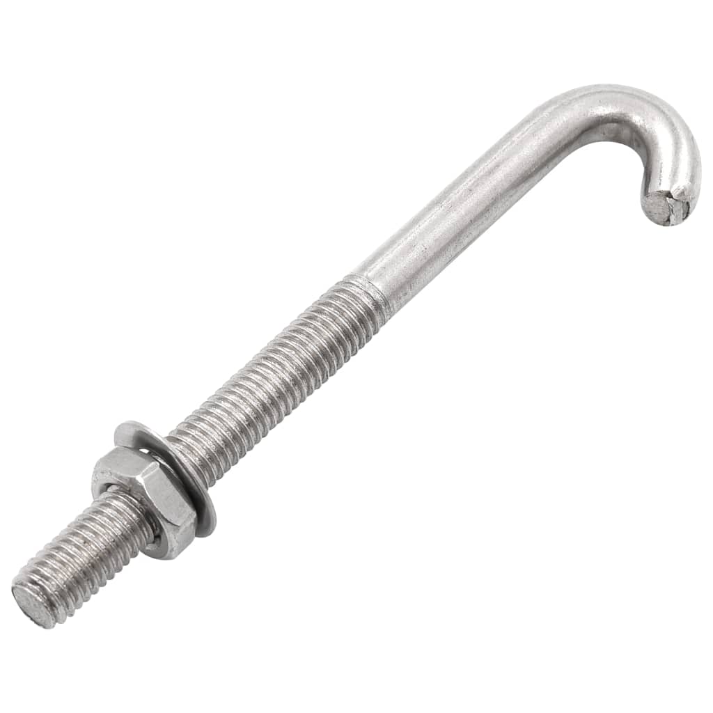 forankret J-bolt 25 sæt med møtrik og spændeskive M8 x 100 mm