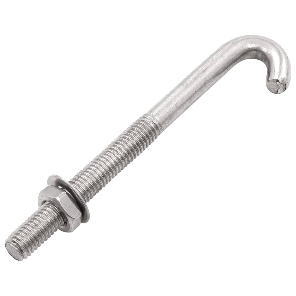 forankret J-bolt 25 sæt med møtrik og spændeskive M8 x 120 mm