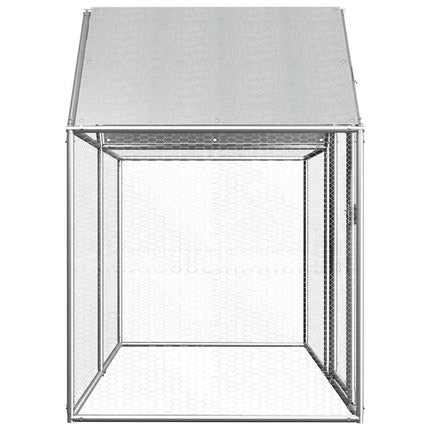 hønsegård 2x1x1,5 m galvaniseret stål