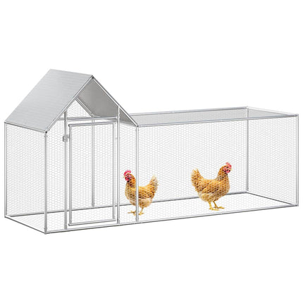 hønsegård 3x1x1,5 m galvaniseret stål