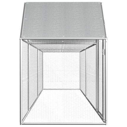 hønsegård 5x1x1,5 m galvaniseret stål