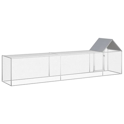 hønsegård 5x1x1,5 m galvaniseret stål