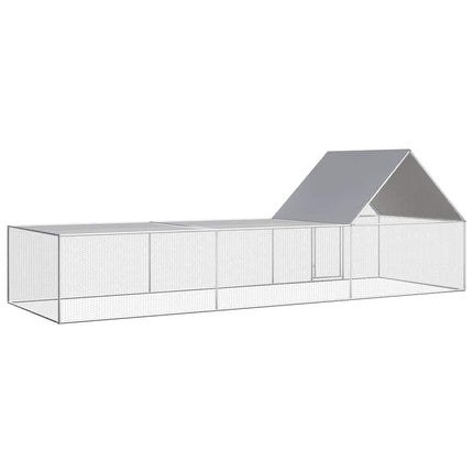 hønsegård 6x2x2 m galvaniseret stål
