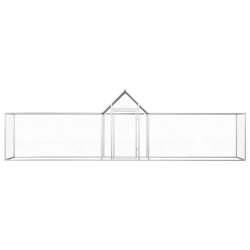 hønsegård5x1x1,5 m galvaniseret stål