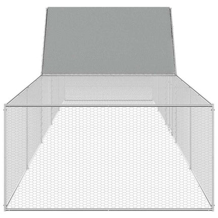 hønsegård 10x2x2 m galvaniseret stål