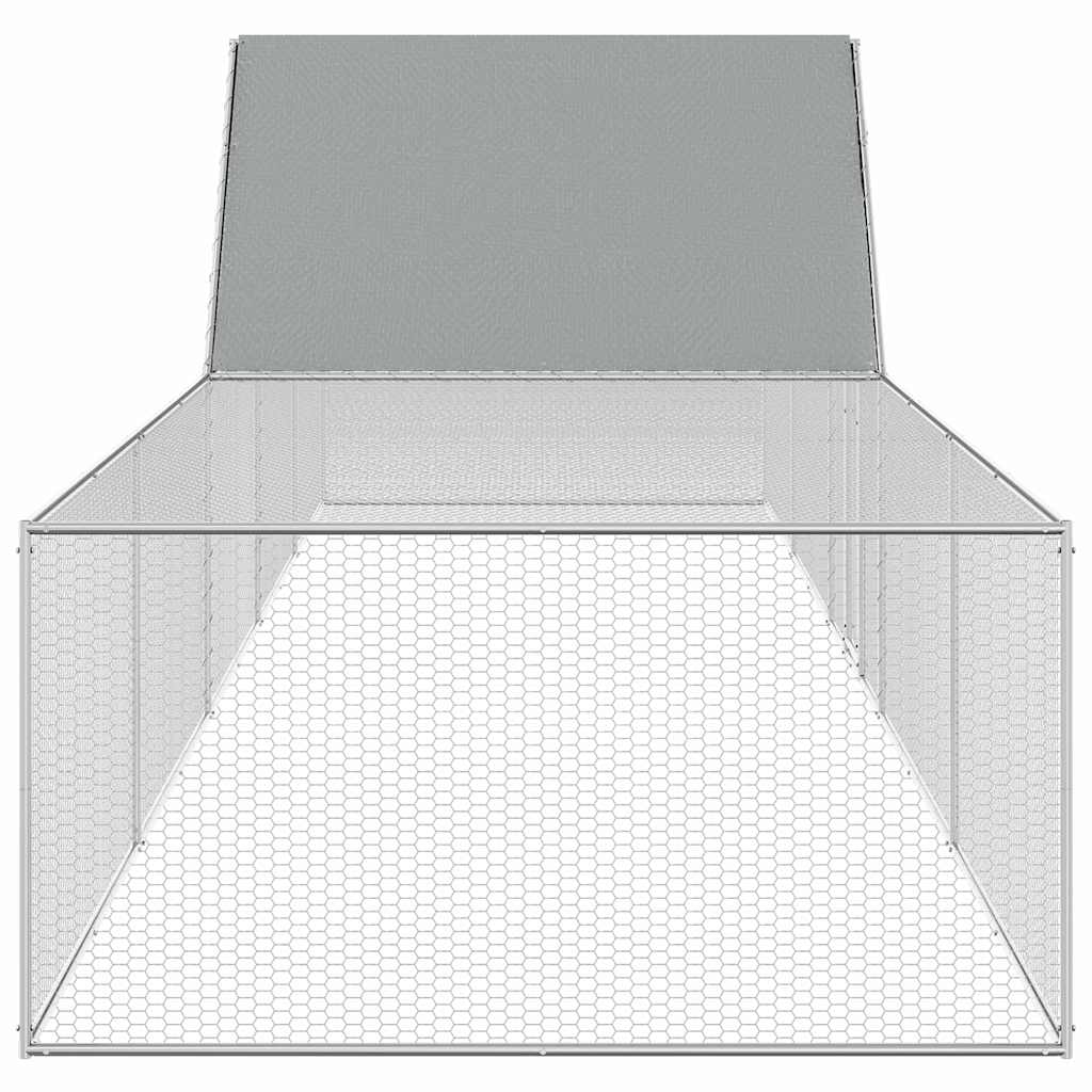 hønsegård 10x2x2 m galvaniseret stål