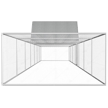 hønsegård 14x2x2 m galvaniseret stål