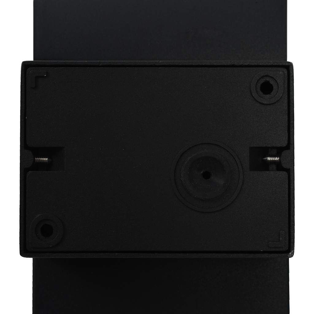 udendørs LED-væglampe 9 W oval sort