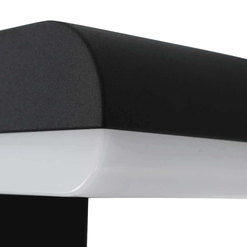 udendørs LED-væglampe 9 W oval sort