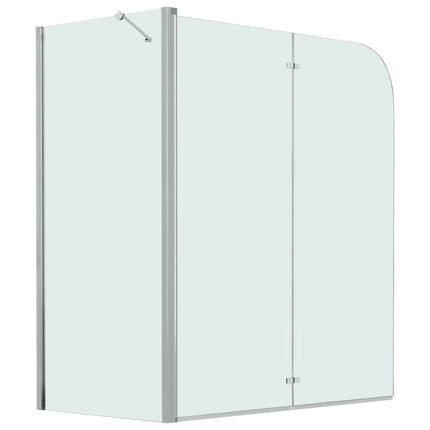 foldbar brusevæg 120x68x130 cm sikkerhedsglas