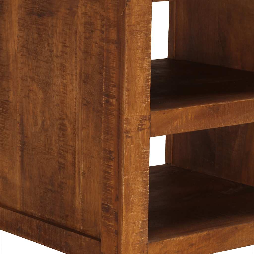 sofabord med 2 skuffer 90x40x50 cm massivt mangotræ