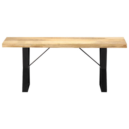 bænk i massivt mangotræ 110 cm