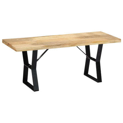 bænk i massivt mangotræ 110 cm