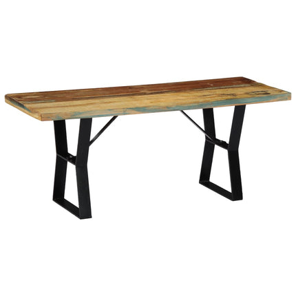 bænk 110 cm massivt genbrugstræ