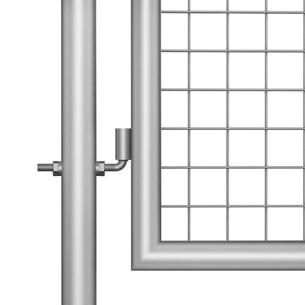 havelåge galvaniseret stål 100x75 cm sølv