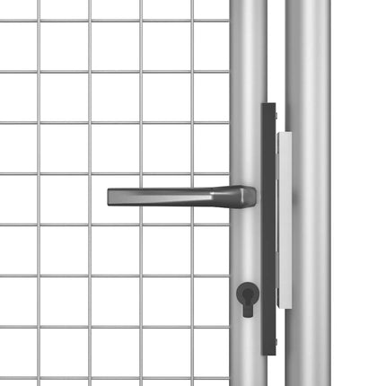 havelåge galvaniseret stål 100x150 cm sølv
