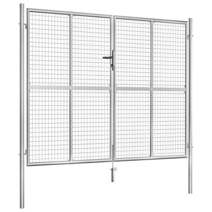 havelåge galvaniseret stål 300x200 cm sølv