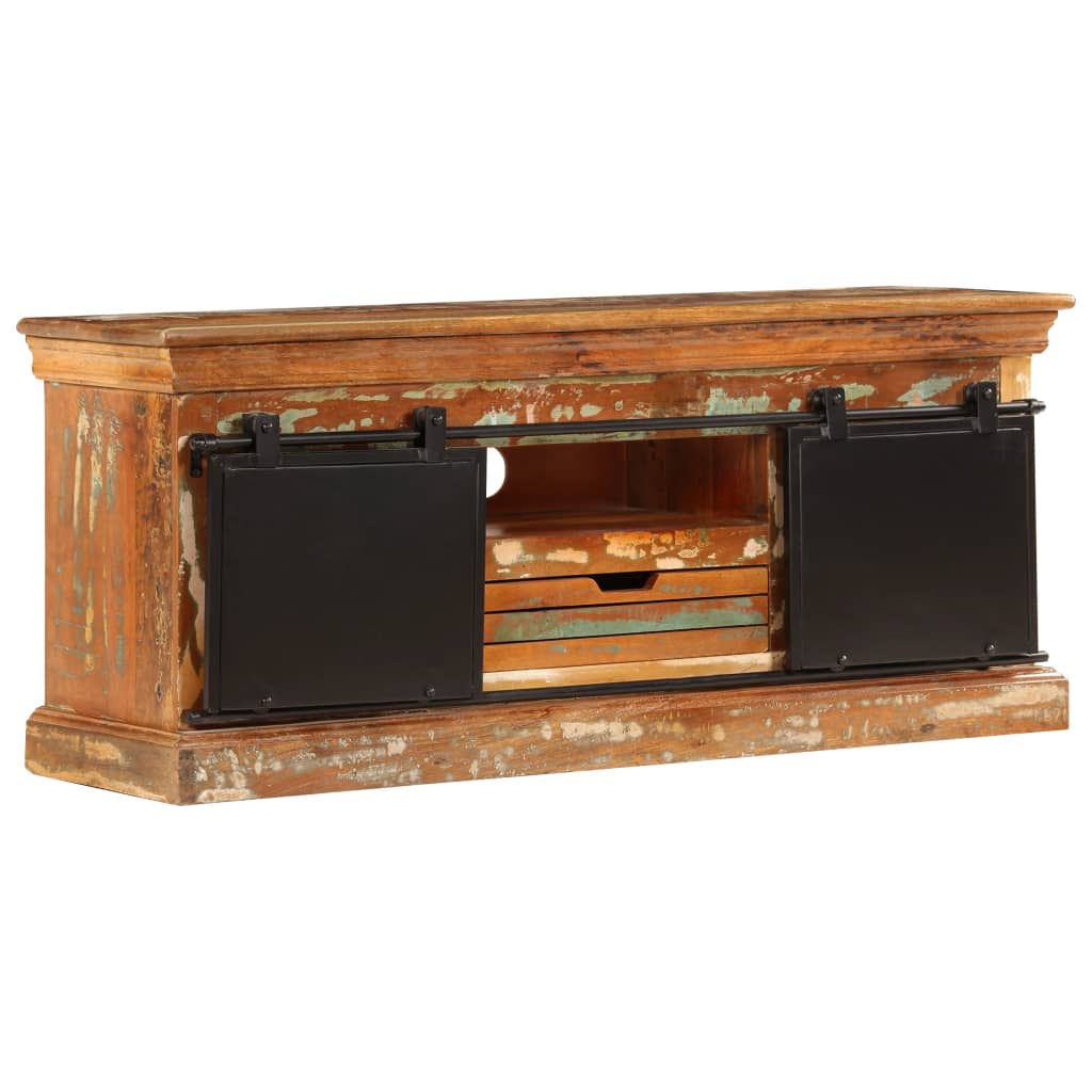 tv-skab 110x30x45 cm massivt genbrugstræ