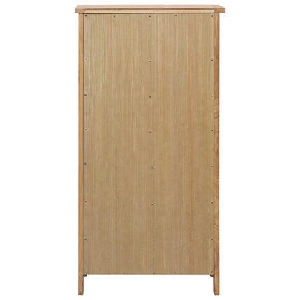 skoskab 76x37x105 cm massivt egetræ