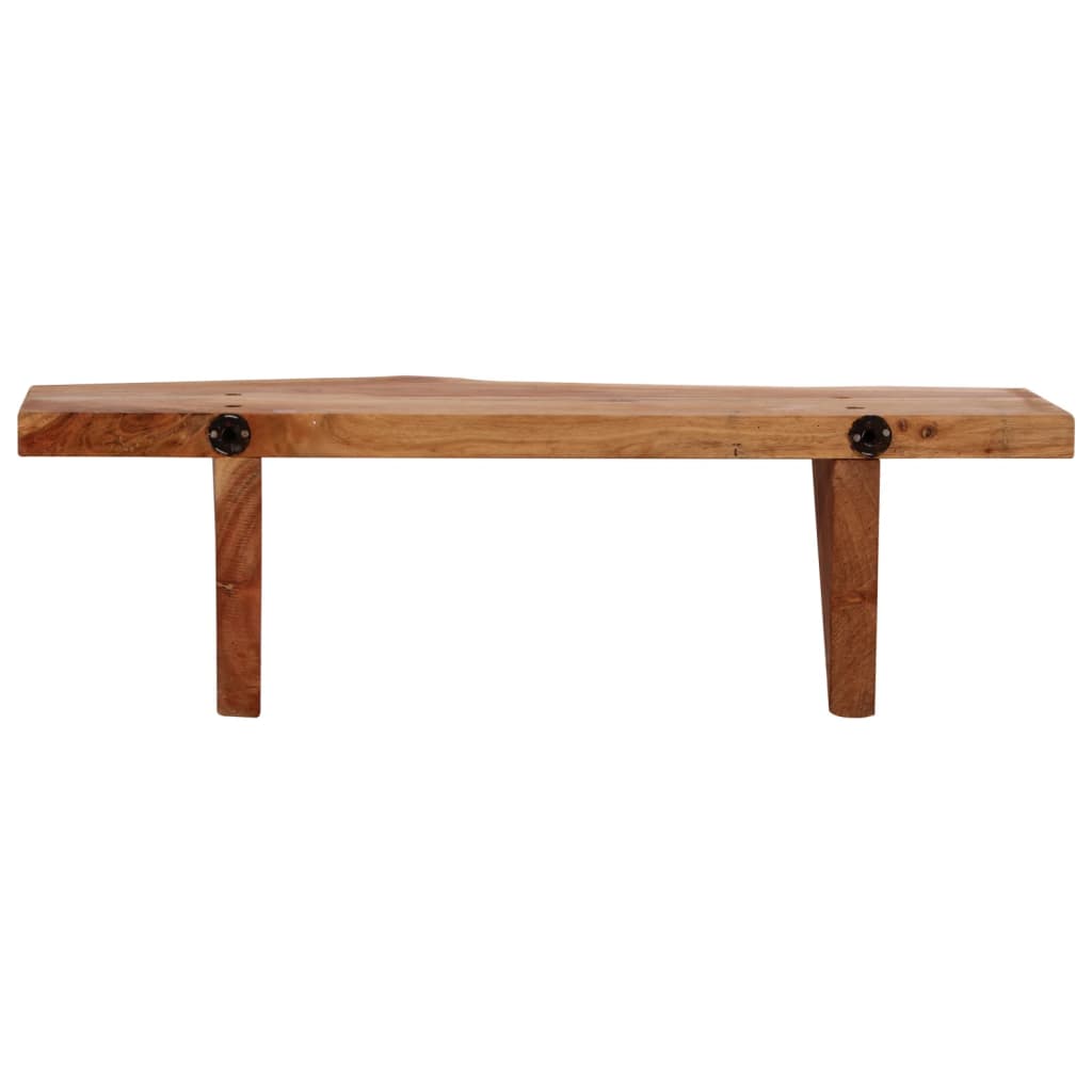 væghylder 2 stk. 60 x 20 x 18 cm massivt akacietræ