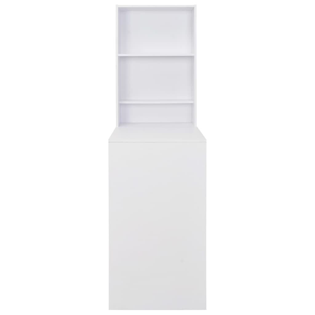 barbord med skab 115x59x200 cm hvid