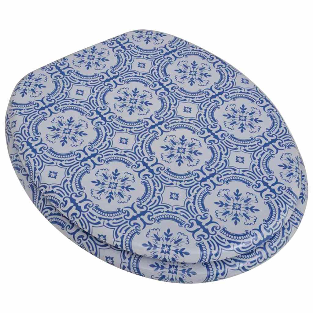 toiletsæder med låg 2 stk. MDF porcelæn