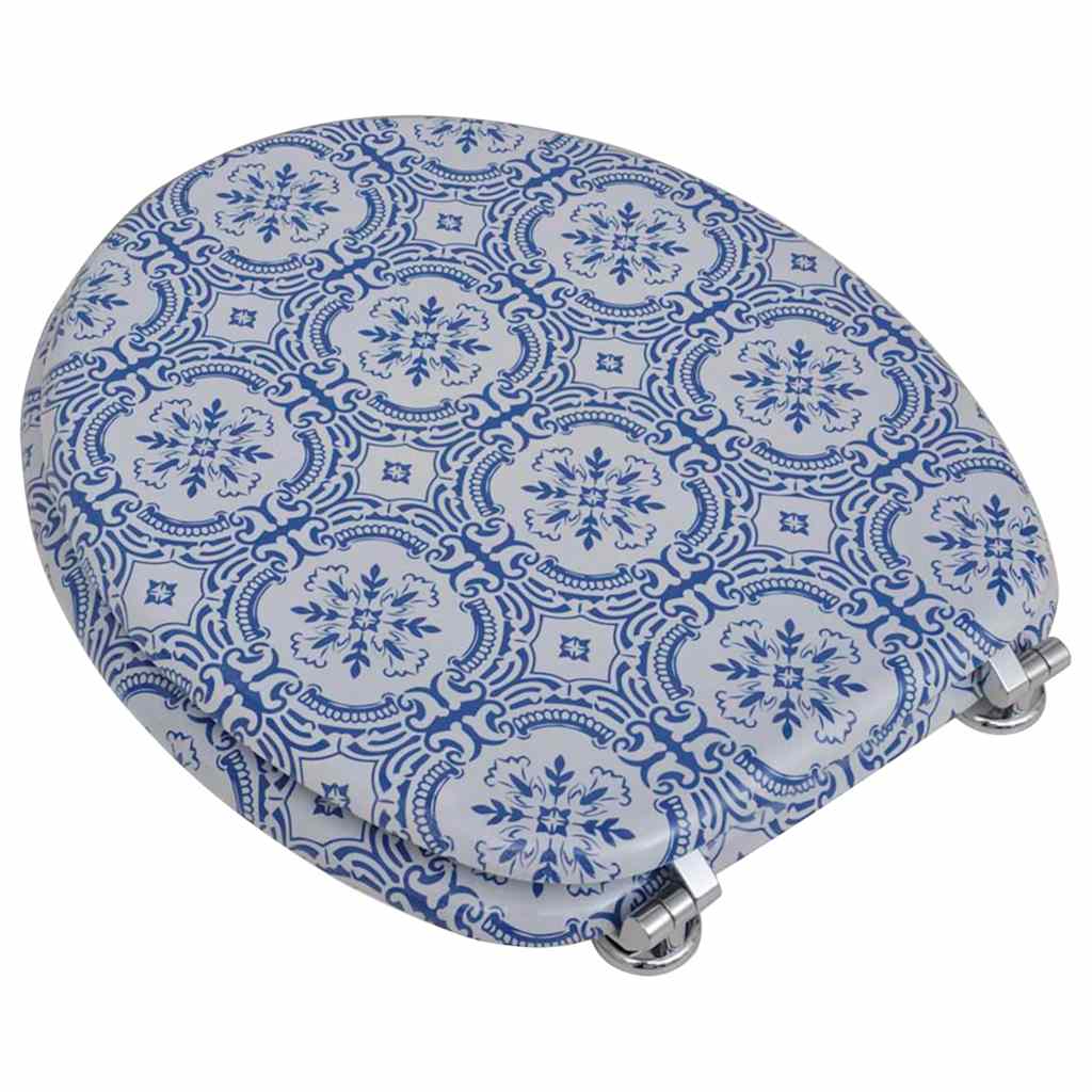 toiletsæder med låg 2 stk. MDF porcelæn